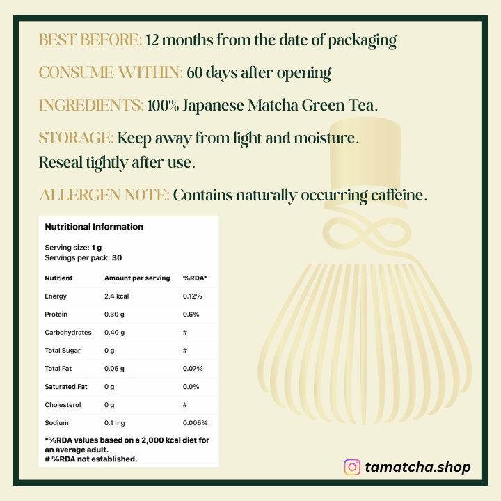 EPIC – Organic Ceremonial Grade A Matcha (30g)